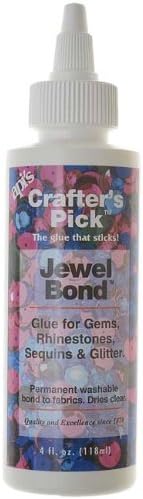 Crafter's Pick Jewel Bond - For Gems Rhinestones Sequins And Glitter (4 Ounces Bottle)