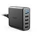 Anker Quick Charge 3.0 51.5W 5-Port USB Wall Charger, PowerPort Speed 5 for Galaxy S10/S9/S8/edge/Plus, Note 8/7, LG G4/G5, HTC One M9/A9, Nexus 9, with PowerIQ for iPhone Xs/Max/XR/X, iPad, and More