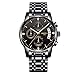 Watch for Men Waterproof Stainless Steel Sport Analog Quartz Watch Gents Fashion Dress Wrist Watch