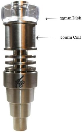 Titanium Hybrid Barrel 6-in-1 Male/ Female 10/14/18 (20 Silver)