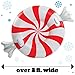 BigMouth Inc. Peppermint Snow Tube - 3 ft. Wide Inflatable Snow Tube with Easy Grip Handles, Made of Durable Vinyl with Welded Seams - Makes a Great Gift
