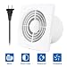 Hon&Guan 6 Inch Home Ventilation Fan Bathroom Garage Exhaust Fan Ceiling and Wall Mount Exhaust Fan for Kitchen/Bathroom, Super Silent, Strong Exhaust (High CFM) 150D primary