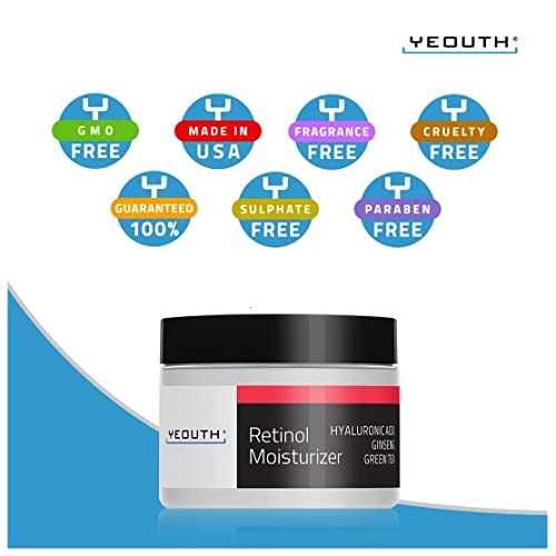 Yeouth Retinol Face Moisturizer with Hyaluronic Acid, Face Cream for