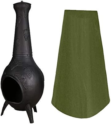 Qees Patio Chiminea Cover Heavy Duty Outdoor Fire Pit Heater