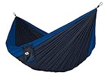 Fox Outfitters Neolite Double Camping Hammock – Lightweight Portable Nylon Parachute Hammock for Backpacking, Travel, Beach, Yard. Hammock Straps & Steel Carabiners Included