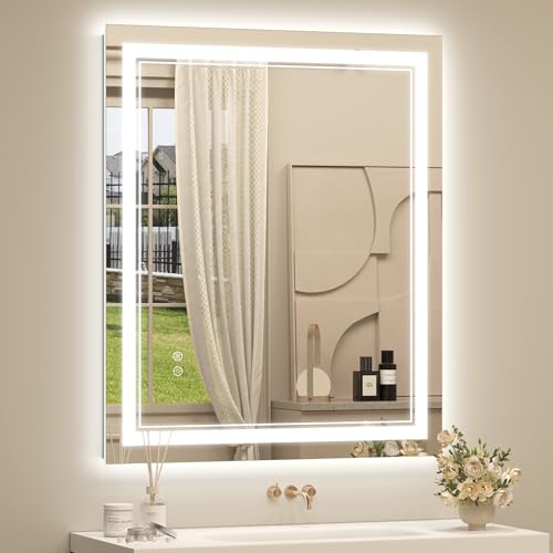 OKPAL LED Bathroom Mirror Lights Anti-Fog Dimmable