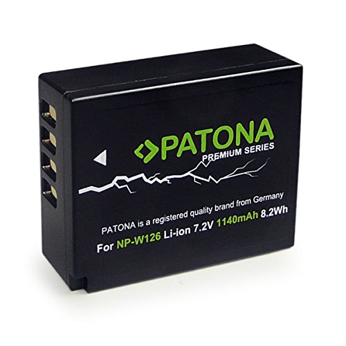 PATONA Premium Batterie Remplacement pour Fuji NP-W126 Compatible avec Fujifilm FinePix HS30EXR, HS33EXR, HS50EXR, X-T20, X-H1 - Image 2