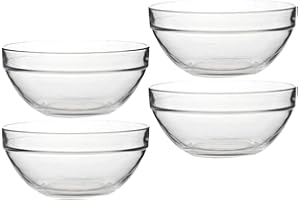 SHERCHPRY Transparent Serving Bowls 2.36X2.36X1.18In Multi-Function Household Glass Bowls Microwave Fridge Safe Ramekins for 