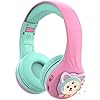 Riwbox-Baosilon-CB-7S-Kids-Headphones-WirelessWired-with-Mic-Light-Up-Bluetooth-Foldable-Headphones-Over-Ear-Volume-Limited-Safe-758595dB-with-TF-card-Children-Headphones-for-SchoolPinkGreen Riwbox Baosilon CB-7S Kids Headphones Wireless/Wired with Mic, Light Up Bluetooth Foldable Headphones Over Ear Volume…