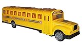 Bright Yellow Toy School Bus, Light & Music, Bump & Go Feature