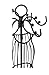 Mardel Wire Dress Form Jewelry Stand, 14 x 4.5 Inches