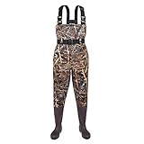 FISHINGSIR Fishing Chest Waders for Men with Boots Mens Womens Hunting Bootfoot Waterproof Nylon and PVC with Wading Belt