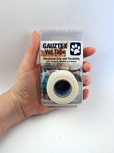 Gauztex® Veterinarian Tape - Pet and Animal - Self-Adhesive Breathable Gauze - Flexible Non-Slip Grip (1 Roll), 1 ½" x 7 ½ yds, Pink