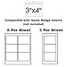 EcoEarth - Horizontal Card Protector w/Soft Edge - Sealable 4x3 Inch, Clear, 100 Pack - Waterproof ID Badge Holder - Plastic Name Tag Holder Bulk