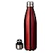 KING DO WAY Double Wall Vacuum Insulated Stainless Steel Water Bottle, 17 oz - Red