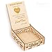 Creawoo Heart Holder Box Wooden Wedding Sign a Heart Drop Box for Guest Book- Message Box Wedding Gift for Friends