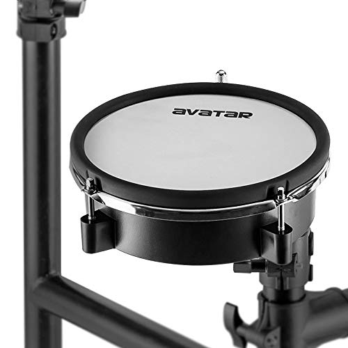 HXW Drums Electronic Drum Kit SD61-2 Electric Drum Set, Dual-zone Mesh Snare and Cymbal Pad with Choke, Support USB-MIDI, Super-solid Metal Rack, With Drum Sticks