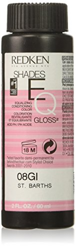 Redken Shades EQ Color Gloss Hair Color for Unisex, 08GI St. Barths, 2 Ounce