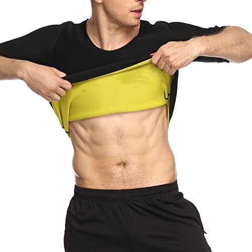 YFMAYI Dad Gifts New Materials Sauna Suit T Shirt Hot Body Neoprene Sweat Weight Loss Shapers Slimming Shapewear