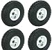 4pc-set of 10 in. Pneumatic Tires on White Wheel primary