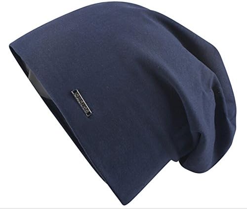 Cool Spring Summer Fall Cotton Slouch Skull Cap Beanie Hat [NAVY]