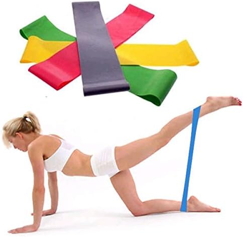 Sport Resistance Loop Bands - Best Home Gym Fitness Exercise Bands for Legs, Glutes, Cross Fit Workout, Physical Therapy Pilates Yoga 1PC (Random C)