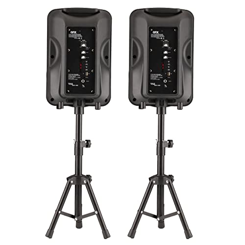 QFX PBX800TWS 8Inch TWS Bluetooth Stereo PA System with 2 8" Speakers