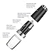 Gravity Electric Salt and Pepper Grinder, Automatic Operation Pepper and Salt Mill with Adjustable Ceramic Rotor Battery Powered Matte Salt and Pepper Grinder Mill Set with Blue LED Light Black,2 Pack