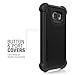 Ballistic Galaxy S6 Case [Tough Jacket Maxx] Heavy Duty Six-sided Drop Protection [Black] 8ft Drop Test Certified Case, Rugged Case Built In Screen Protector With Holster for Samsung Galaxy S6