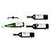 Rustic State Wall Mount Custom Design Iron Wine Bottle Holder Rack for All Adult Beverages or Liquor Set of 5 Black