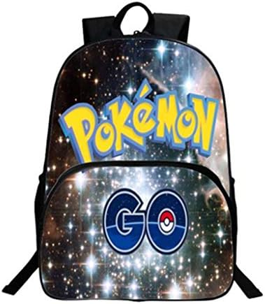 Pokemon Backpack for Boys, Teen Girls Kids 3D Galaxy Cartoon Pikachu School Bags Women Pokeball Laptop Backpacks Men Pokemon Go Travel Rucksacks Bookbags Adult Daypacks Merchandise (6)