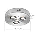 LE 5 Pack LED Under Cabinet Lighting, Brightest Puck Lights, 12V DC Under Counter Lighting, 25W Halogen Replacement, 240lm, Warm White