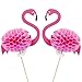 40 Pieces Pink Flamingo Cupcake Toppers Luau Food Cocktail Picks Tropical Toothpicks Hawaii Cake Decorations for Summer Beach Birthday Party Favors Supplies (Flamingo)