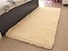 ACTCUT Super Soft Indoor Modern Shag Area Rugs Fluffy Beding Room Shaggy Carpets Dining Living Room Nursery Rug 2.5' x 5.3', Beige