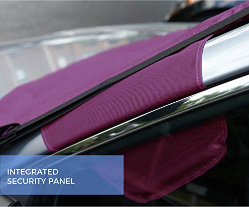 FrostGuard Signature | Premium Winter Windshield Cover with Security Panel and Wiper Cover, Protects Viewing Area from Snow, Ice and Frost, Fits Most Cars and SUV’s (Standard Size) (Eggplant) - Thumbnail 6
