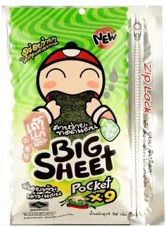 Seaweeds Snack Toakaenoi Big Sheet Crispy Seaweed Snack Japanese Style Classic Flavor 1.26 Oz. (Pack of 2)