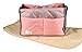 PK Baby Diaper Caddy - Bag in Tote Bag - Hanging Stroller Straps - Compact Nursery Organizer Storage in Girl Pink bundle set comes with a FREE Reusable Portable Waterproof Changing Pad Liner