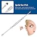 IBEET Stainless Steel Ear Wax Pick Remover Earpick 360 Degrees Rotate Curette Cleaner Tools