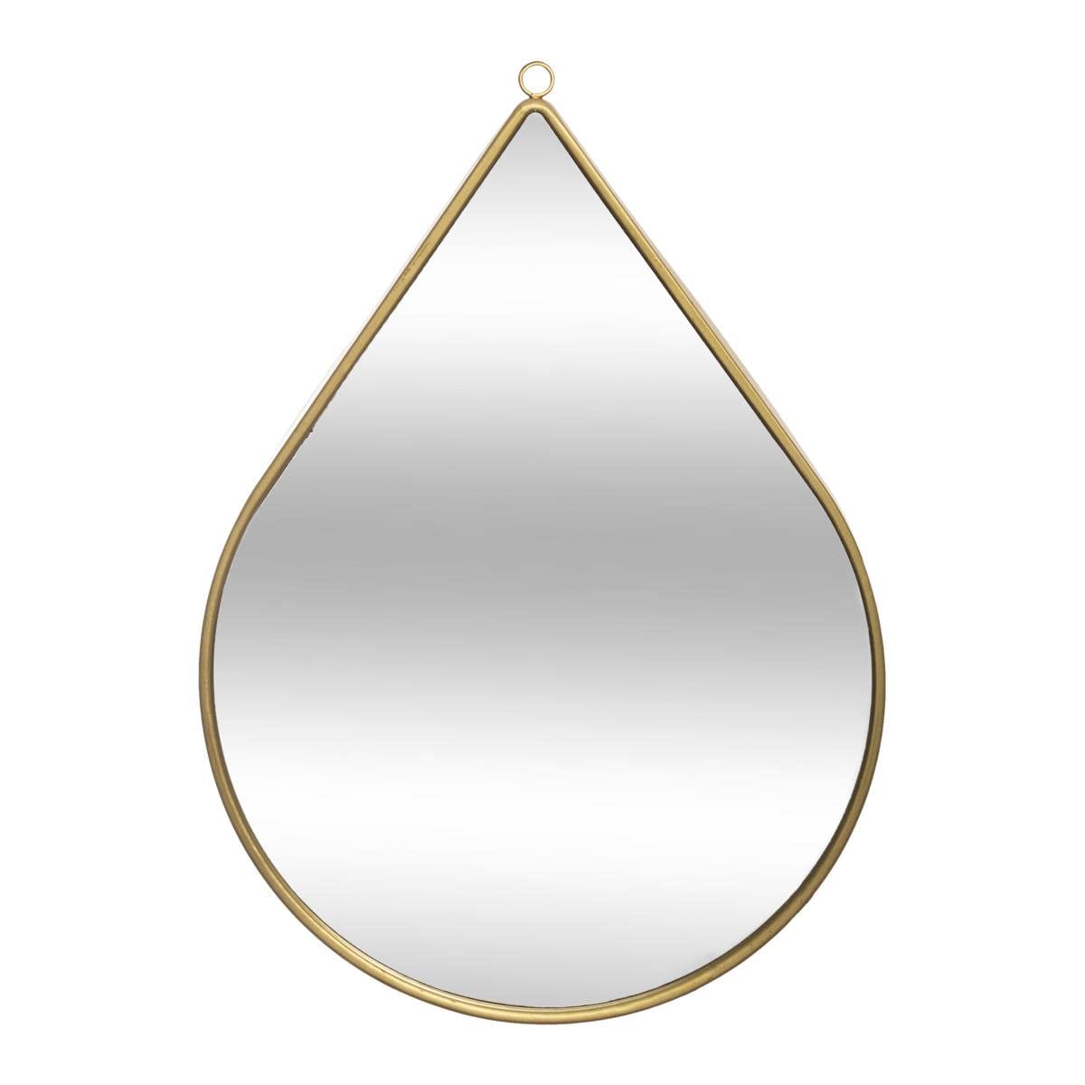Drop Shaped Metal Mirror