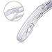 HOUSE DAY Household Mall 3.7 inch 100pcs Clear P-Grab Non-Slip Hanger Grips Rubber Strips Closet Accessories Shoulder Shaper Holder