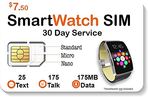 SpeedTalk Mobile Smart Watch SIM Card for 2G 3G 4G LTE GSM Smartwatches and Wearables - 30 Day Servi - //coolthings.us