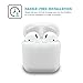 PodSkinz AirPods 2 & 1 Case [Front LED Visible] Protective Silicone Cover and Skin Compatible with Apple AirPods (Without Carabiner, White)