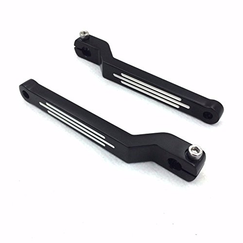 HTT Motorcycle Black Aluminum Heel/Toe Shift Levers For Harley Davidson Tour Glide 1988 and later - Thumbnail 2