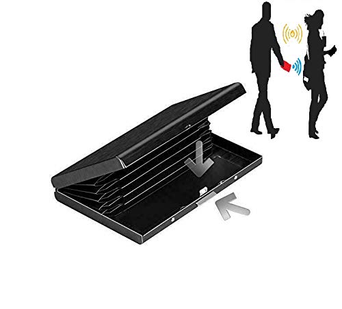 Mr.Gadget's Solutions RFID Blocking Aluminium Protector Metal Wallet Credit/Debit Card Holder Slim Design