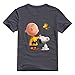 StaBe Men's Peanuts Movie 2015 Snoopy T-Shirt Vintage