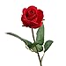 Leagel Artificial Rose Flowers,Fake Silk Bouquet for Wedding Party Baby Shower Home Decor DIY,Pack of 1 (1, Red)