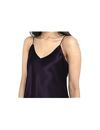 MYK - Camisola de seda 100% pura de 21 momme con correa ajustable para mujer, 100% seda de morera, ligera y transpirable