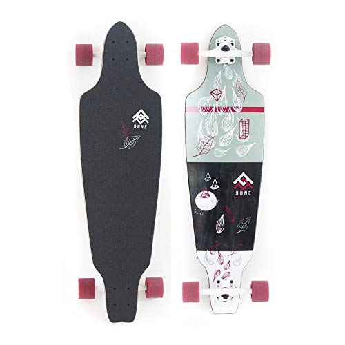 Rune Longboard Drop Through In Various Designs And Sizes Pintail Longboard KICKTAIL Drop Down 