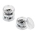 SINGER 07400 Fastener Variety-Pack in Stackable Screw Top Container - 48 Hook & Eyes, 24 Sew-On Snaps, 6 Hook & Bars , Black