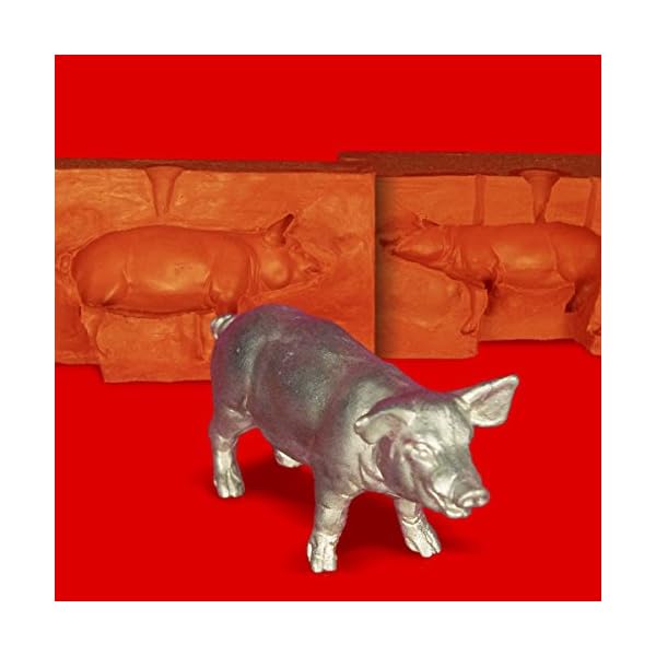 ZinngieÃform Schwein Hauschwein stehend, 390g Reinzinn